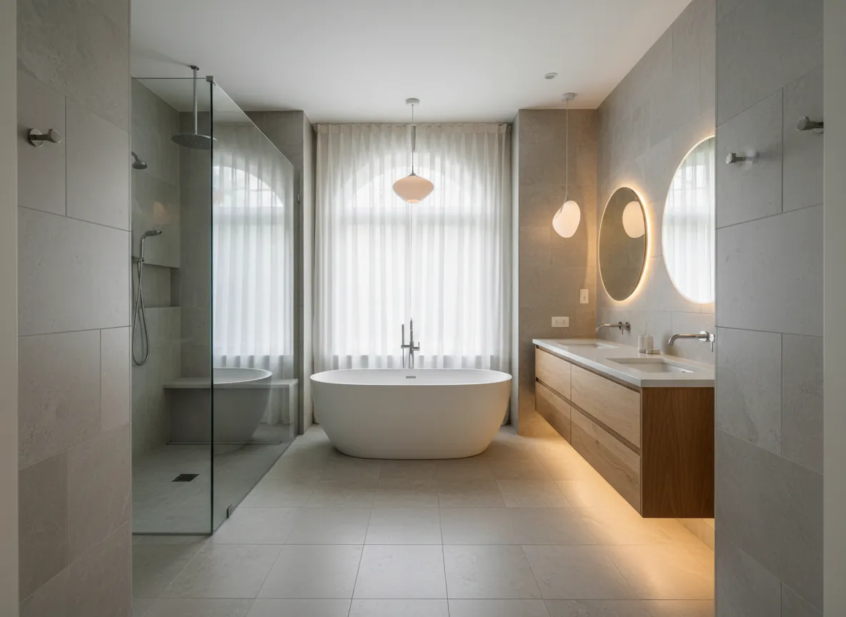 Connecticut spa-like bathroom remodel